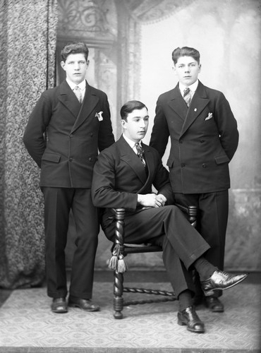 Yngve Hedlund, Sven Hemansson och Åke Hedlund 1930