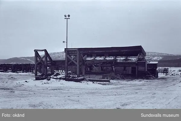 Svedjeholmens sågverk, mätstation,timmerintag,värmepanna m.m.