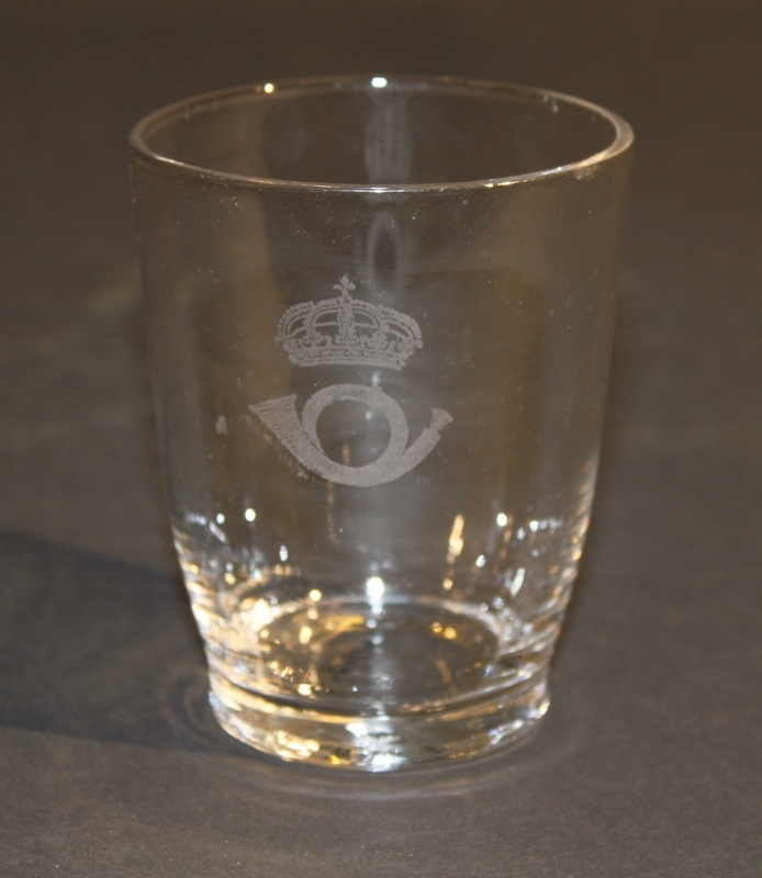 Dricksglas, 6 st med postverkets emblem.