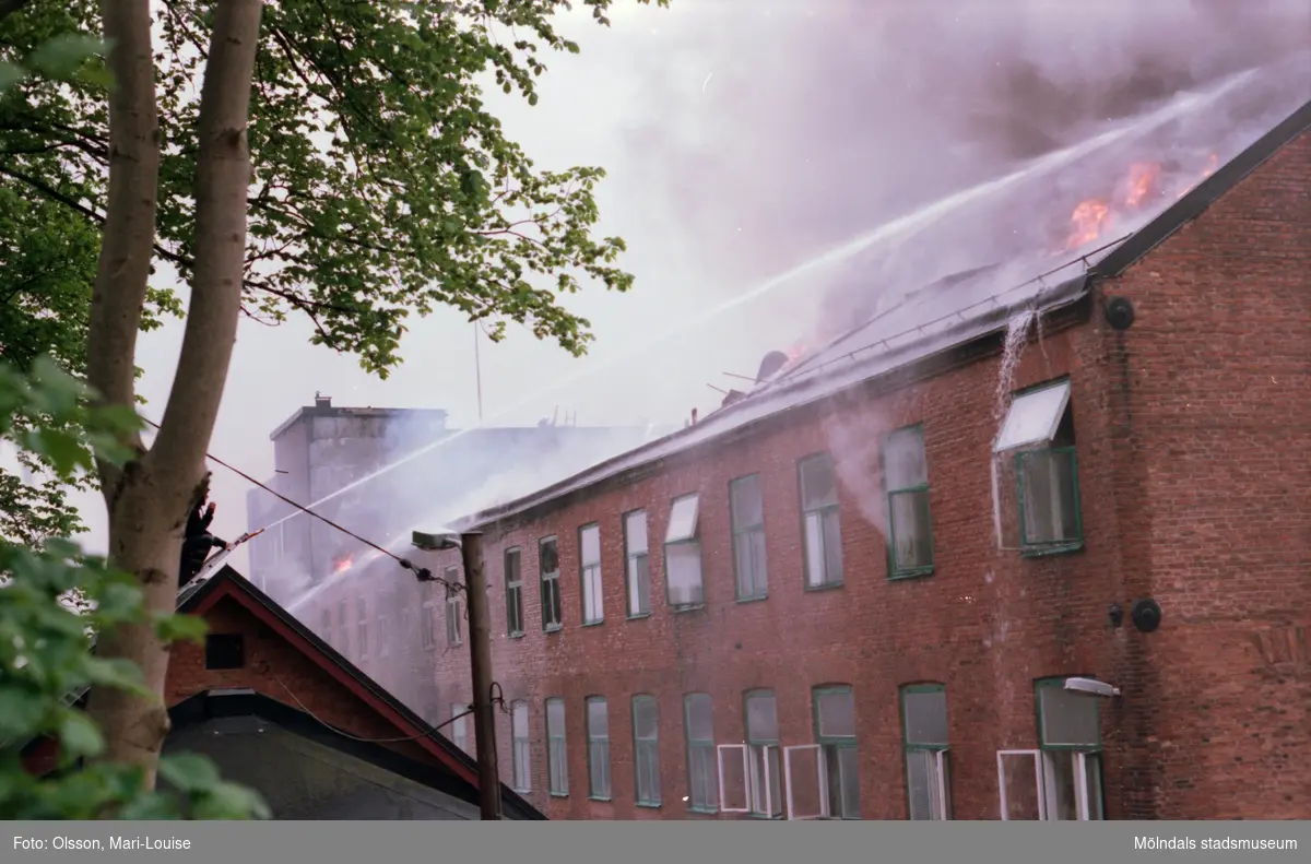 Soab-branden i Stora Götafors den 4 juni 1986.