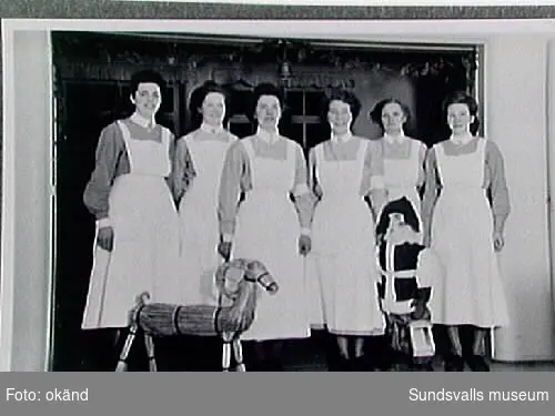 Sköterskor vid Sidsjöns sjukhus.