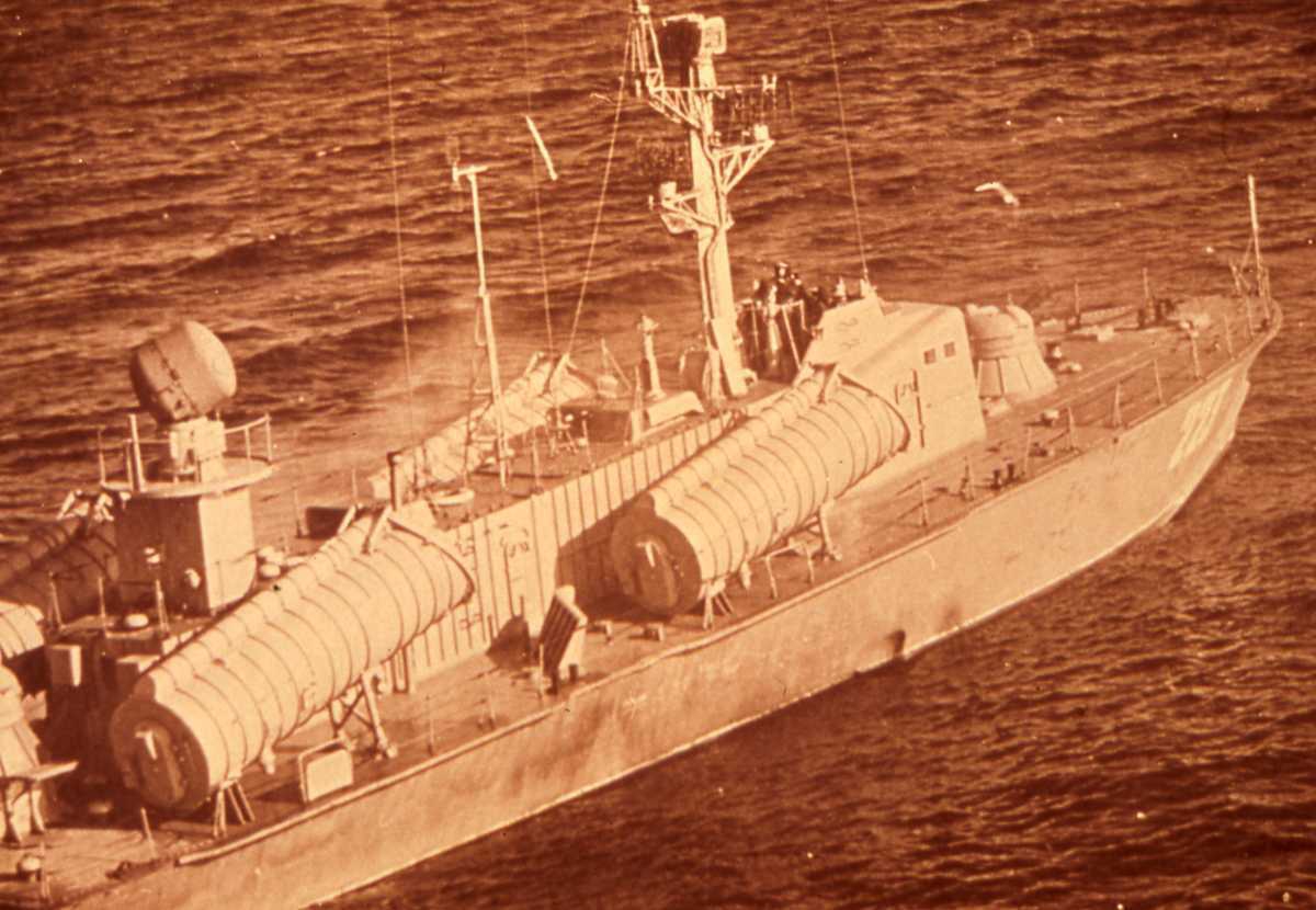 Russisk fartøy av Osa II - klassen med nr. 221.