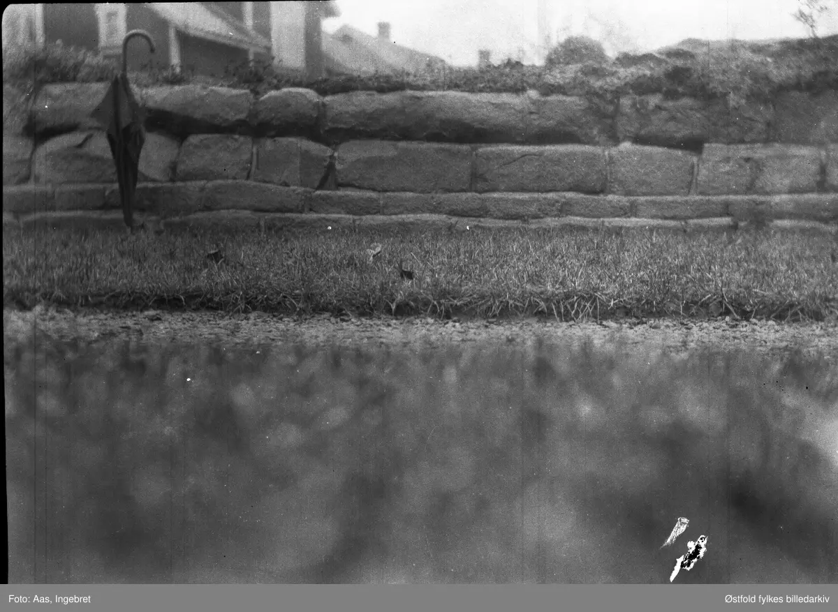 Ruinparken (Nikolas-kirkens ruiner), Borgarsyssel Museum ca. 1925.