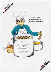 Illustrert aftenmeny fra Statfjordfeltet.

Tegnet av Randi