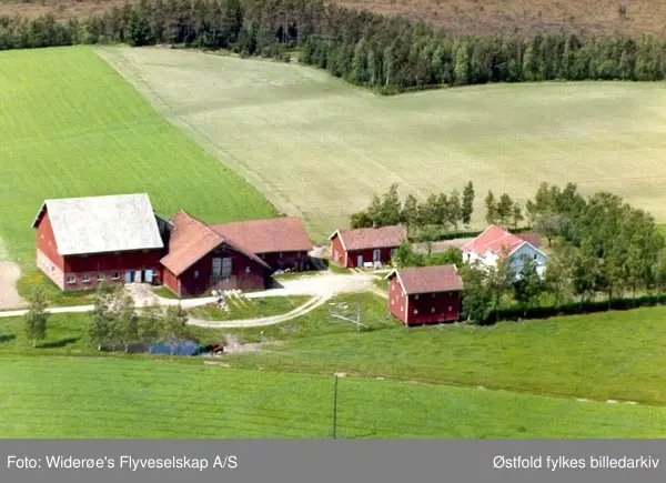 gårdsbruk, skråfoto, 