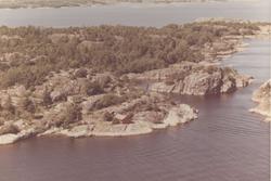 Oversiktsbilde av Apalvik, Godt Håp, Makøy på Hvaler, juli 1