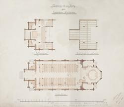 Tegning til en Kirke paa Spjærøen, Hvaløerne.