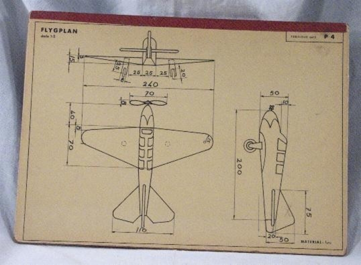 RITNING - flygplan - Vänersborgs museum / DigitaltMuseum