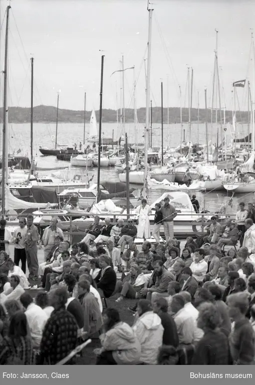 Text till bilden:"Jazzfestivalen i Lysekil 1991-07-13".