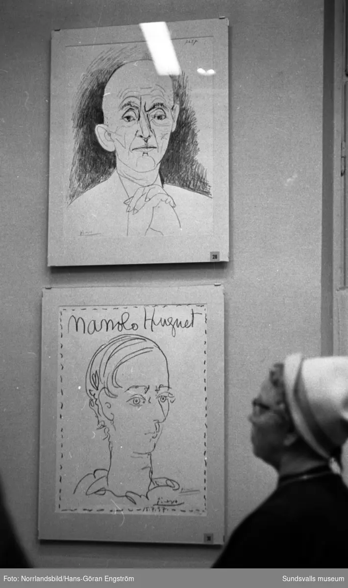 Picassoutställning på Sundsvalls museum.