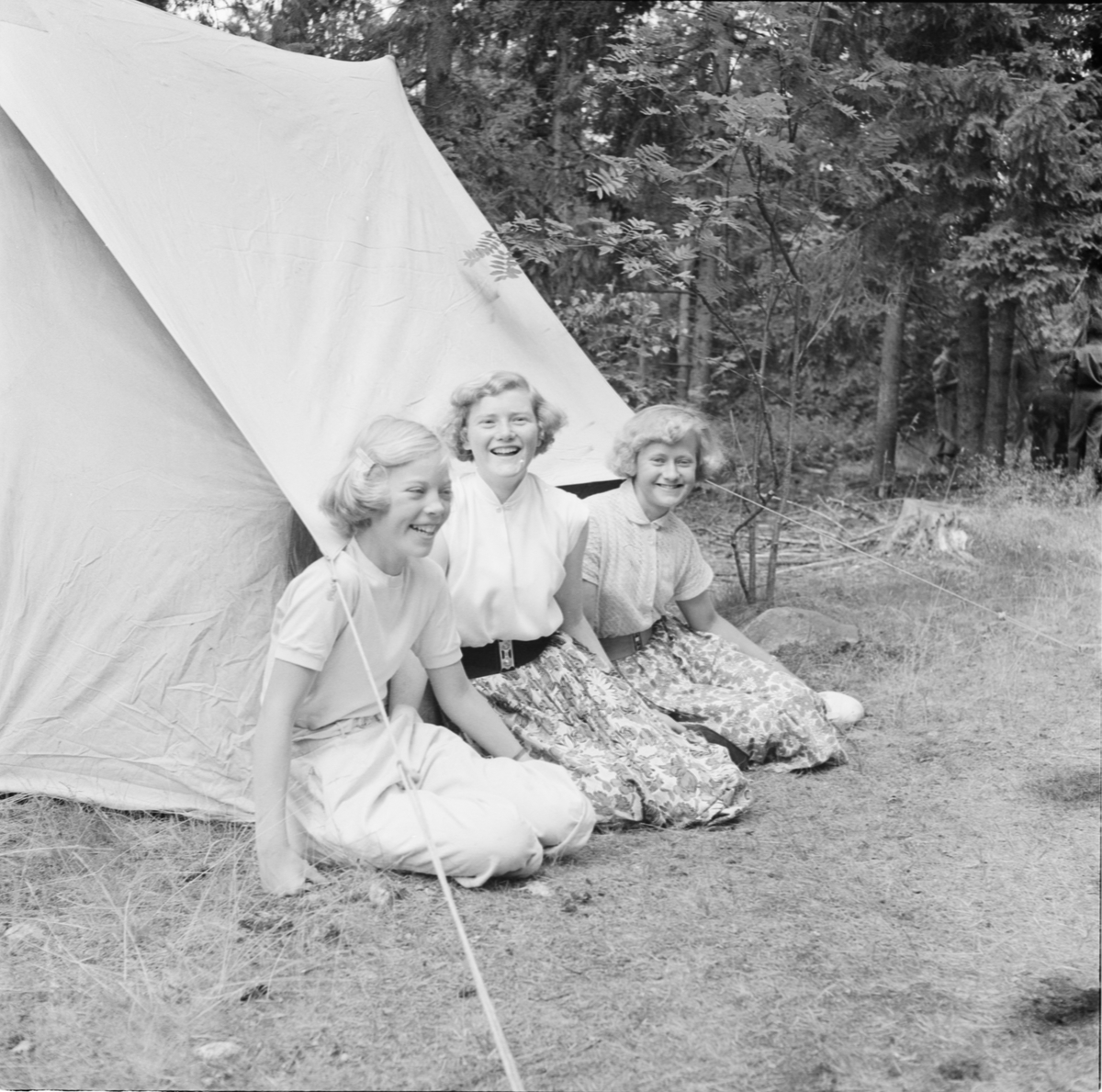 Läger, Bredsand, Enköping, Uppland 1952