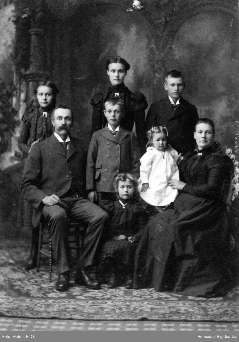 Svein E. Ulsaker, fødd 1853. Han reiste med familien til USA