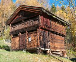 Loft fra søre Holto på Ål Bygdamuseum, Leksvol