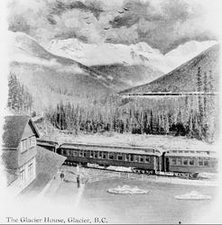 Amerika. Canada fjeldene "Isslottet"