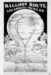 Amerika. Ballon rute over Los Angeles Pacific-banen