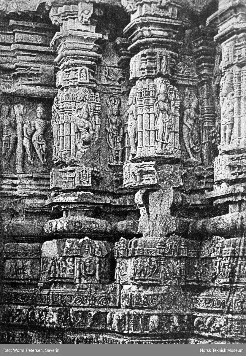 Skulpturer i tempel, India