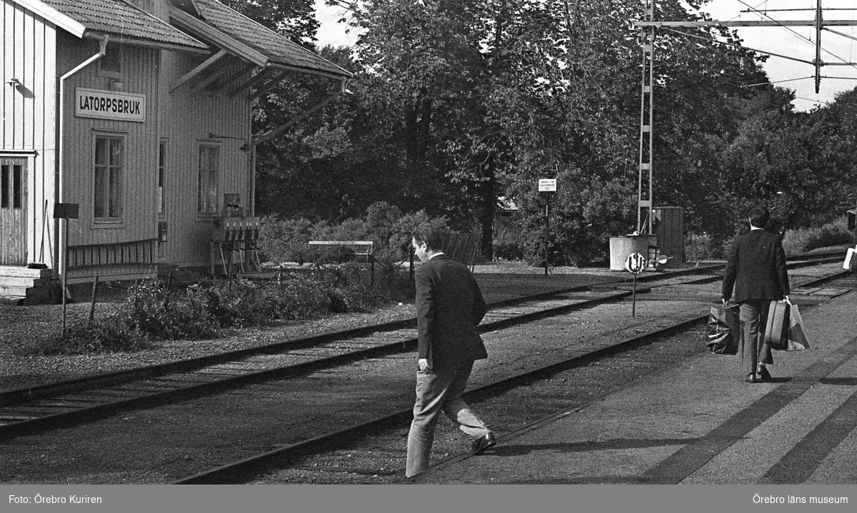 Svartåbanan, 21 juni 1970.

Järnvägsförbindelse mellan Örebro och Svartå.