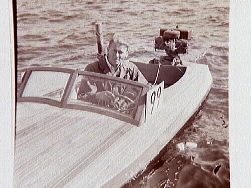Motorbåtstävling, Norasjön 1947.