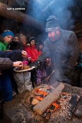 Fra temadagsopplegget «Fra stubben til tømmervelta» ved Nors