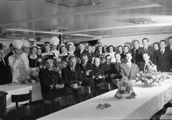 Bergenske Dampskipsselskaps 100-årsjubileum. Feiring på M/S 