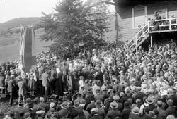 Aulestad, avdukningen av Bjørnsonsteinen.
