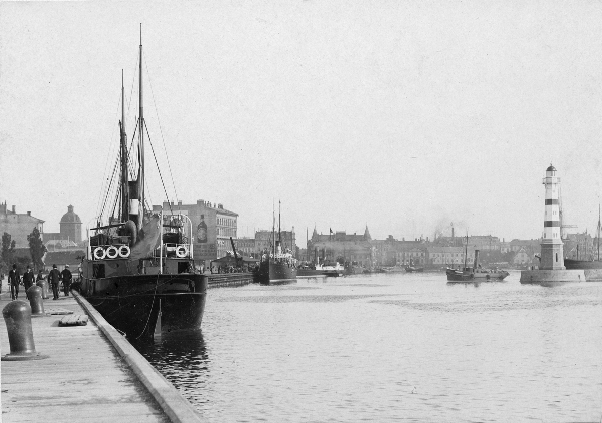 Malmö hamn, troligen 1890-tal.
