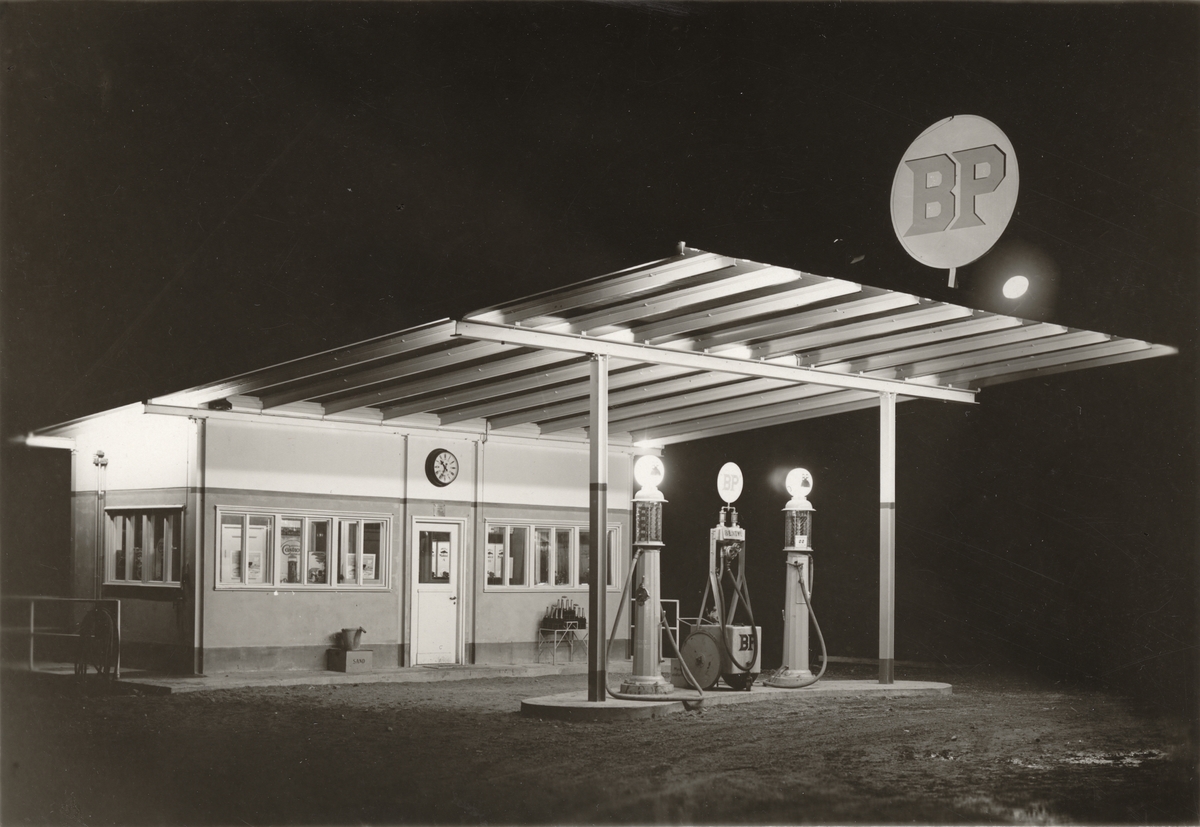 BP-kiosk i Ulriksdal omkring 1940.