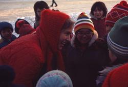 Mannskapet besøker inuitter på Newfoundland