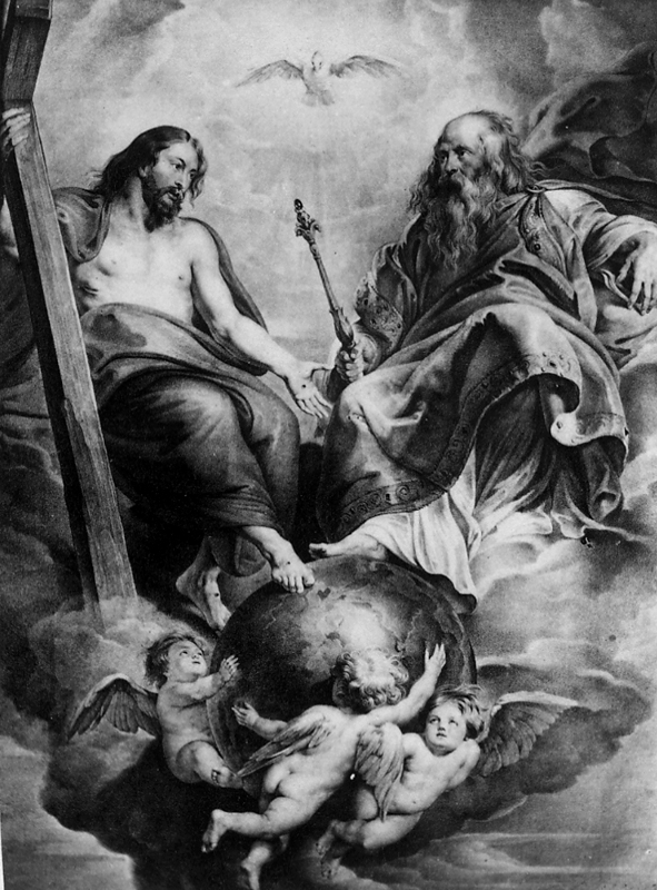Bild med religiöst motiv.
Rubens.
La sainte trinité. The holy trinity.
Fotografiet rör Wilhelmina Lagerholms konstnärliga verksamhet.