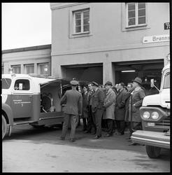 LO-skolen besøker Eidanger Salpeterfabriker. Gruppen ved bra