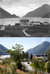 Refotografering. Fergestedet Vadheim i Sogn og Fjordane. Fot