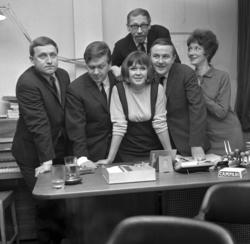 Lysthuset Revyteater..Fra venstre: Rolv Wesenlund, Harald He