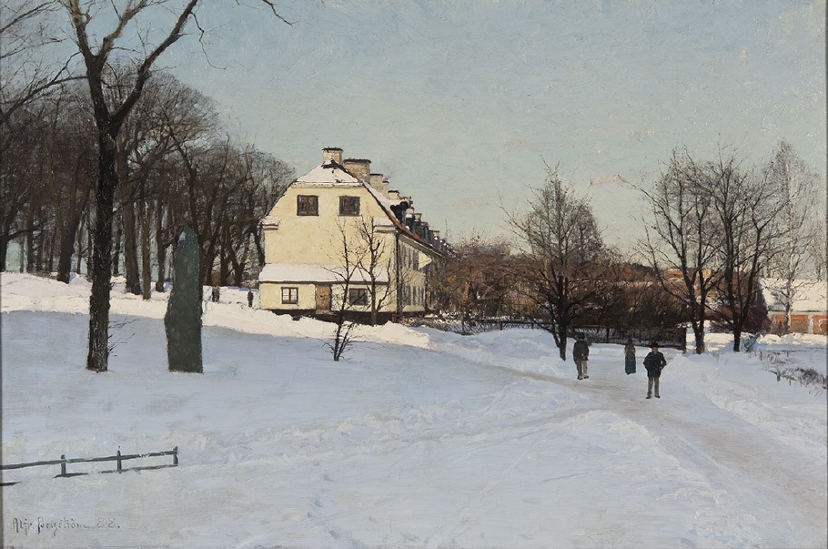 Vinter. Motiv från Skeppsholmen