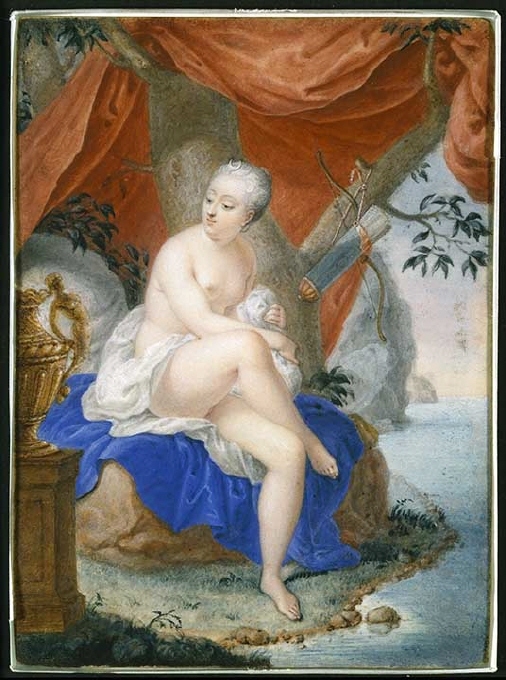 Hedvig Ulrica Taube (1714-44) som Diana, riksgrevinna von Hessenstein