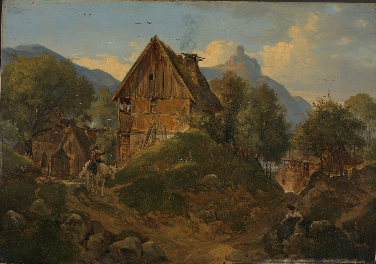 Rhin-landskap [Maleri]
