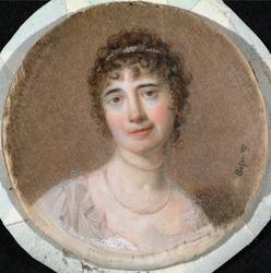 Miniatyr, portrett av Tina Elieson [portrett ]