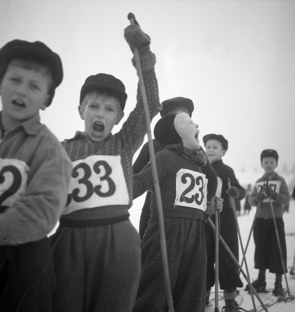 Skolskidtävling i Karlstad 1941.