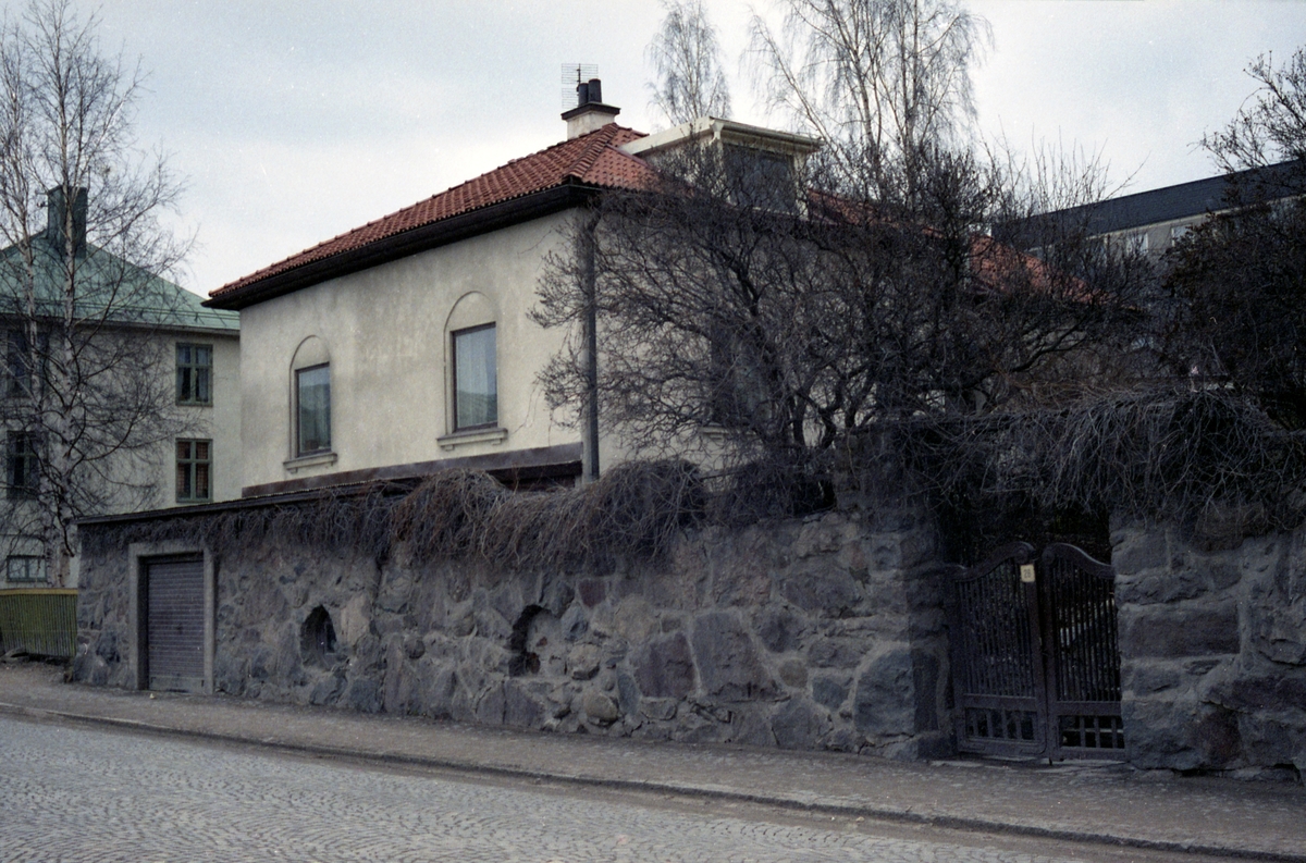 Bildsvit tagen vårvintern 1972 i Arvika. Styckåsgatan 26. 