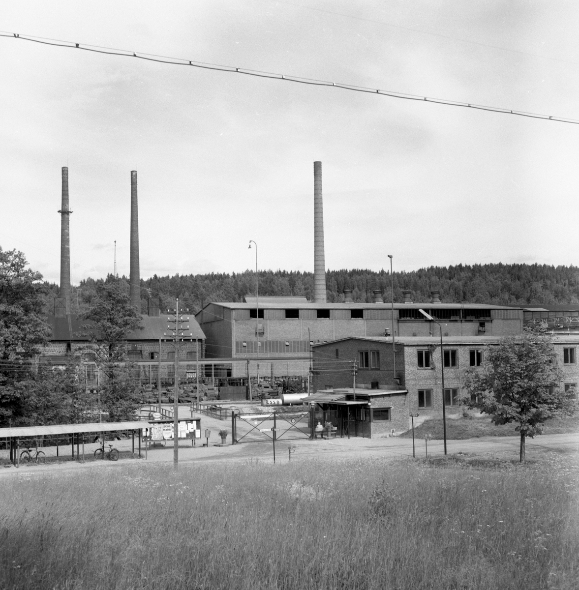 Någonstans i Värmland - från slutet av 1950-talet: Järnverket i Storfors.