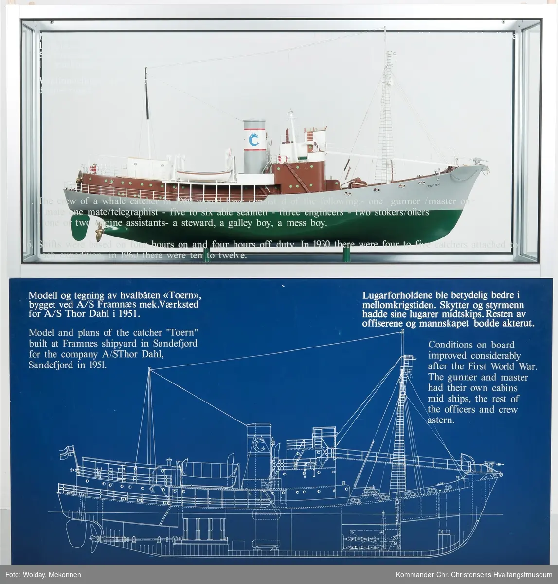 Modell av hvalbåten "Toern"
