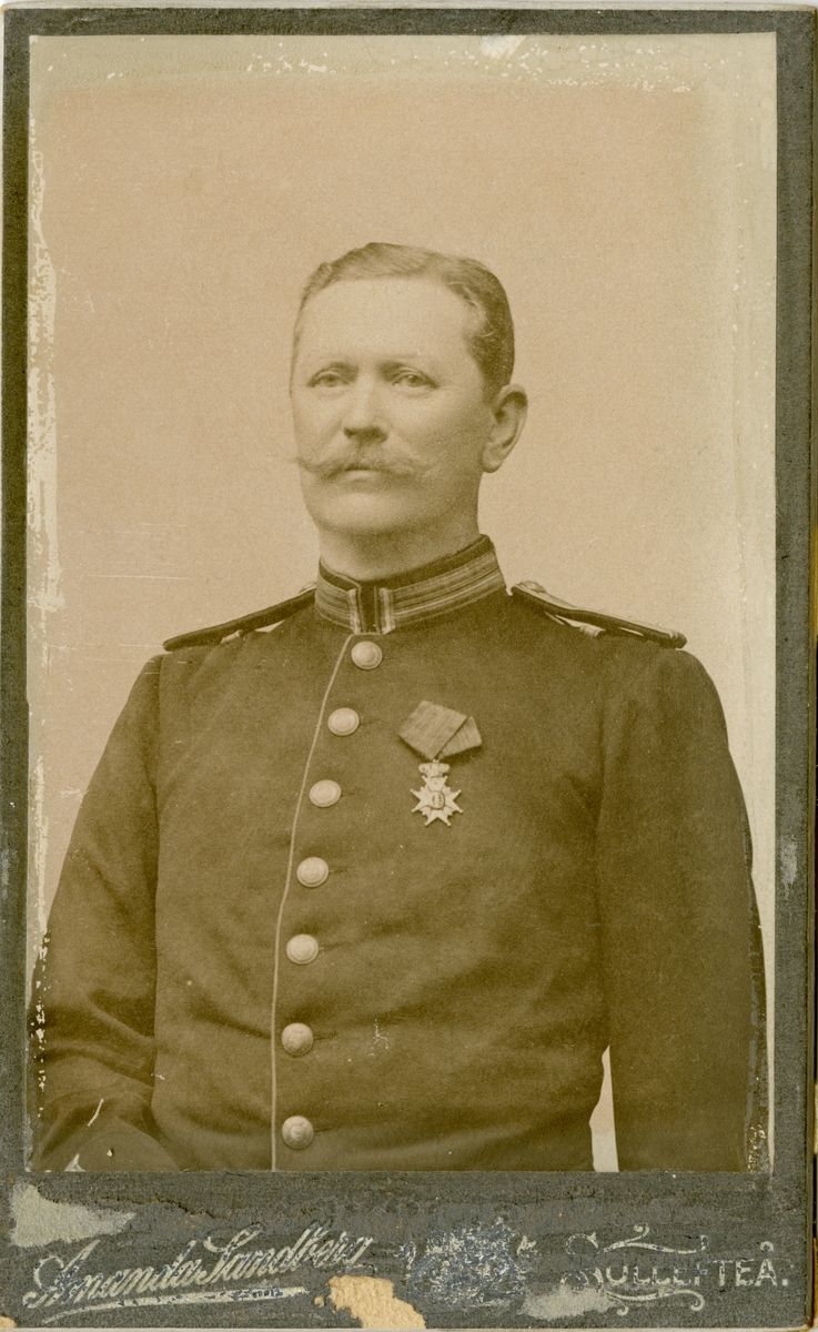 Porträtt av Gustaf Ludvig Ernst von Post, kapten vid Hälsinge regemente I 14.