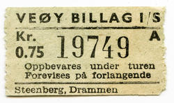 Bussbillett..Veøy billag.