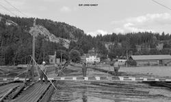 Fra lenseanlegget i Eidet, der tømmeret fra 1906 av ble løsf