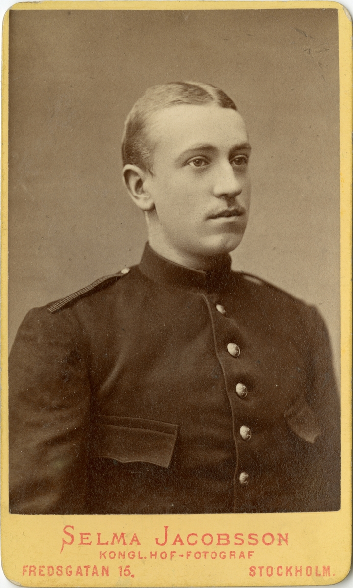 Porträtt av Claes Sundin, sedemera överste och chef vid Upplands infanteriregemente I 8.