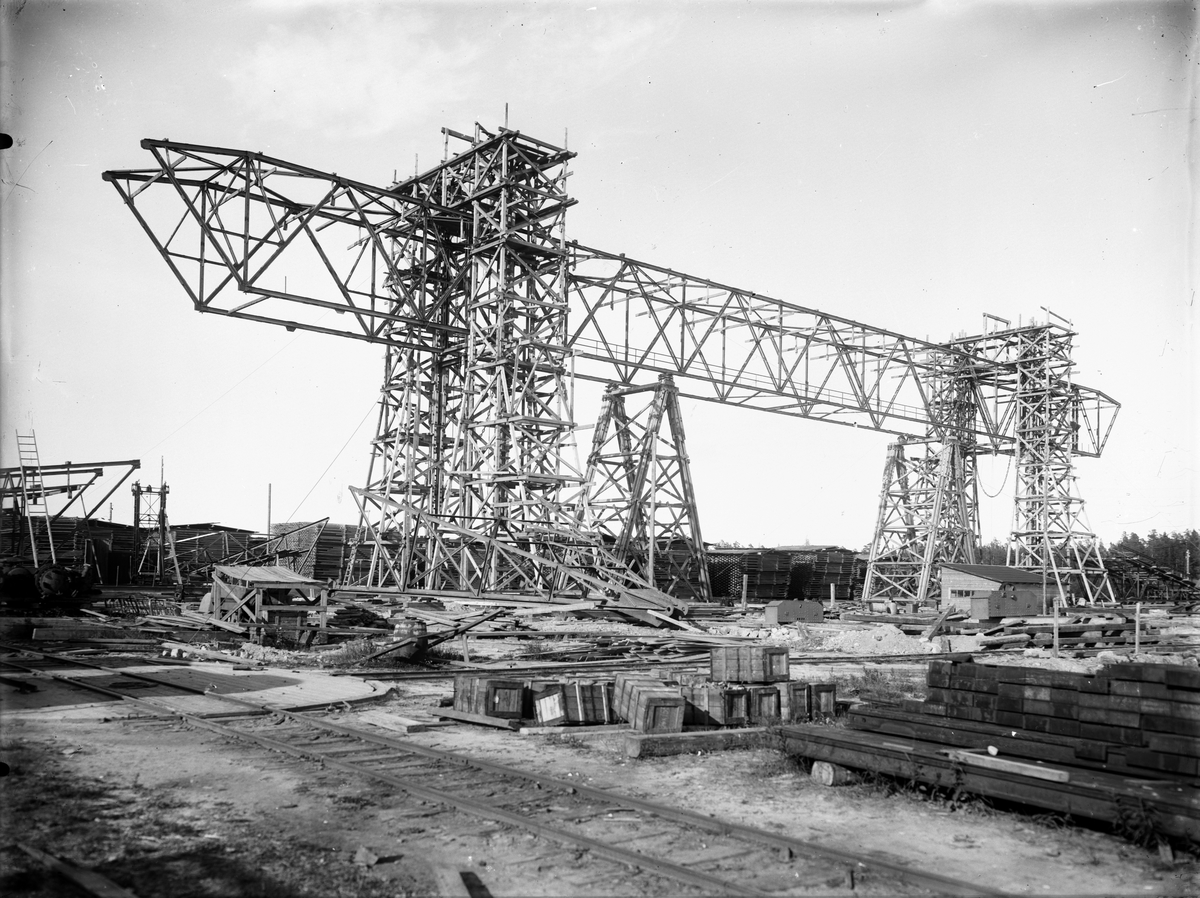 Kopparfors industrier, Norrsundet. Foto den 4 februari 1924.