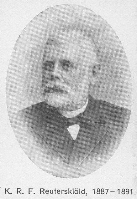 Överste Robert Reuterskiöld, f. 1838-01-13 i Rytterne, död 1902-02-20 i Gävle.