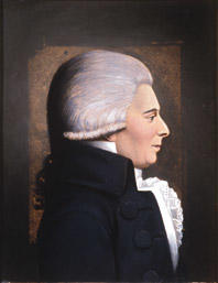 Portrett av Claus Bendeke. Profil mot høyre.. Foto/Photo