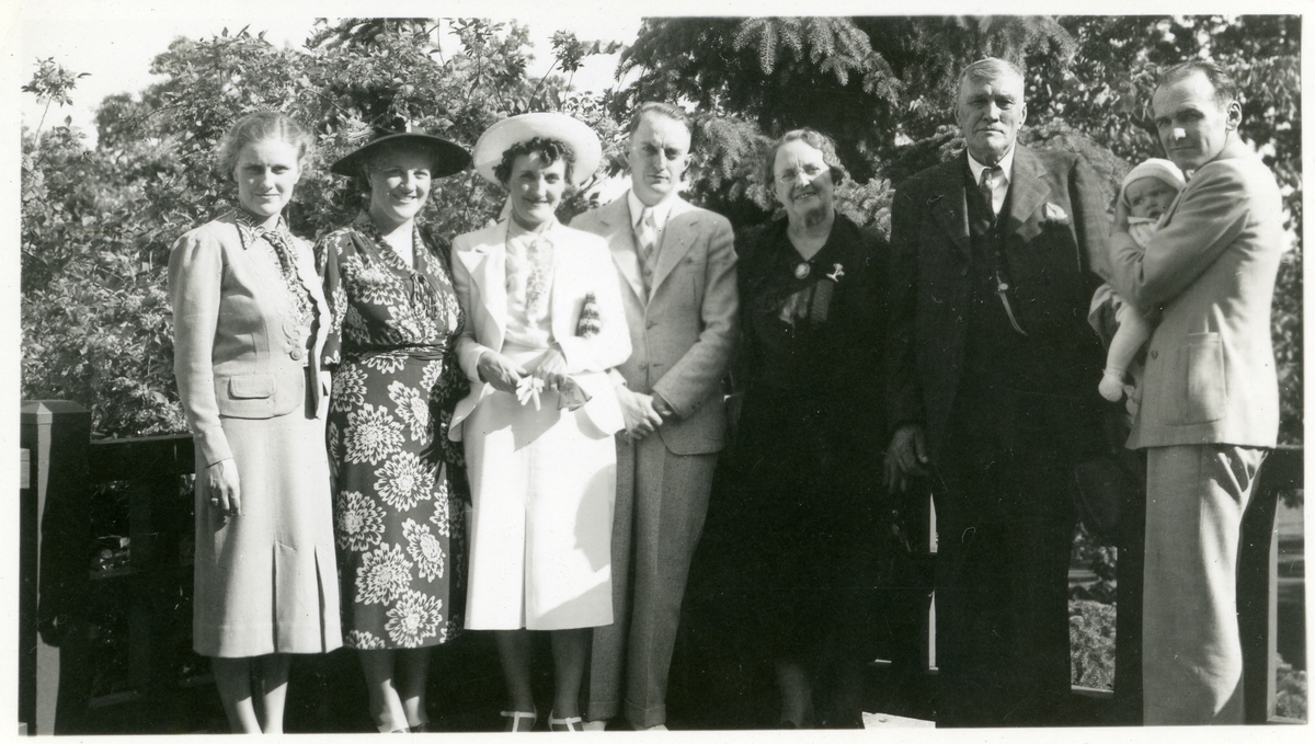 Familien Syverud og Wold avbildet i Minneapolis 12. juni 1938