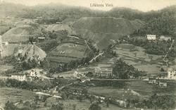 Løkken Verk i 1907. Berghalder og bebyggelse.