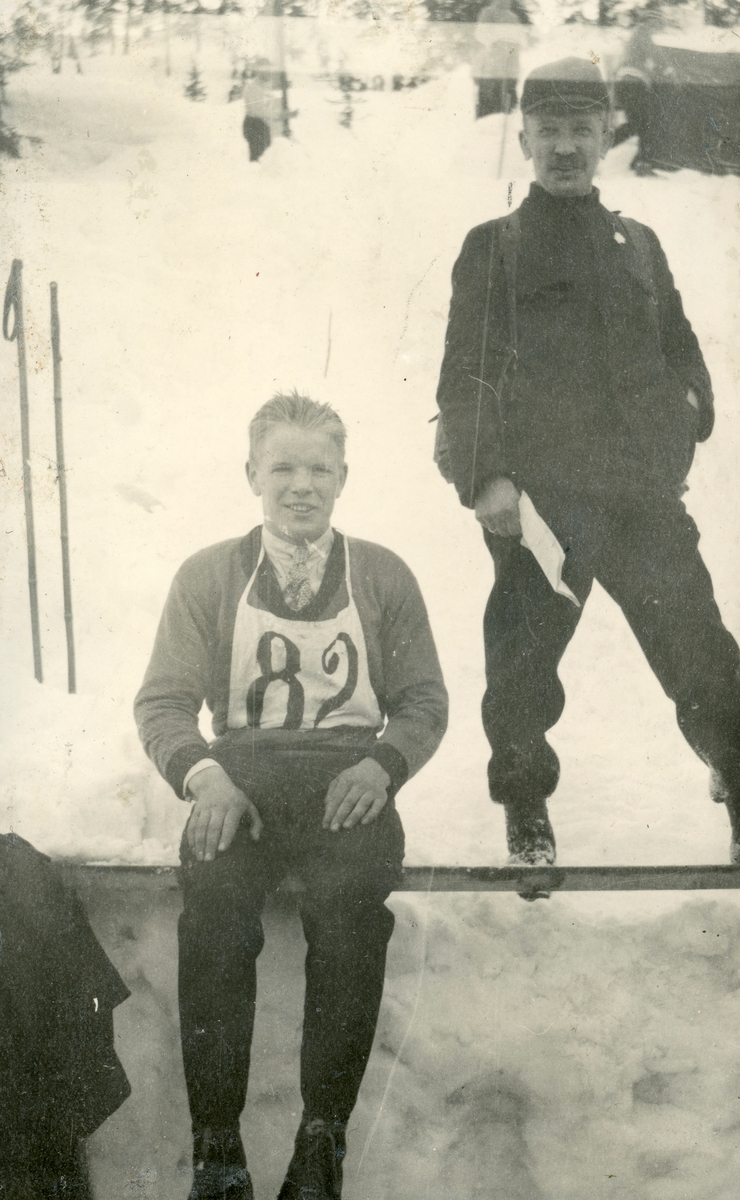 Athlete Sigmund Ruud with his father